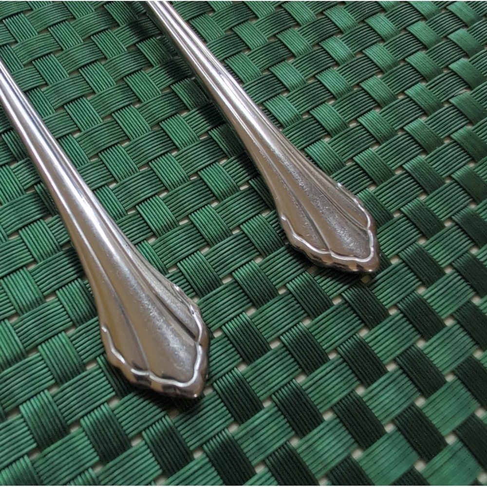 Oneida CLARETTE Teaspoons Set Lot of 2 Community Betty Crocker Stainless USA Vtg - Picture 3 of 10